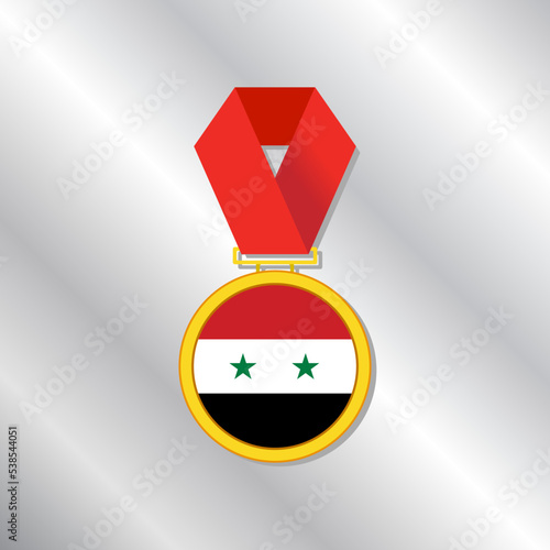 Illustration of Syria flag Template