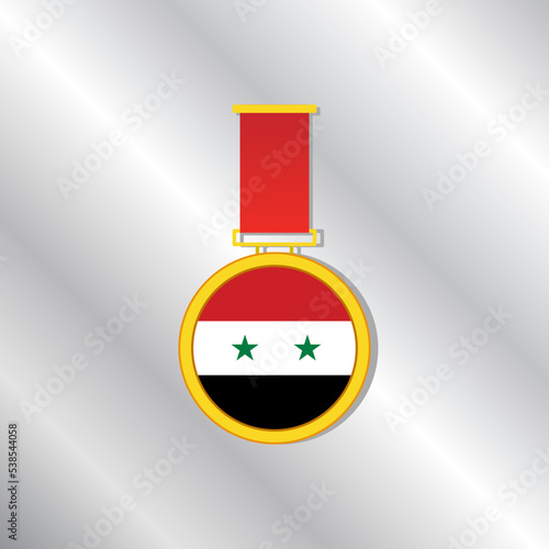 Illustration of Syria flag Template