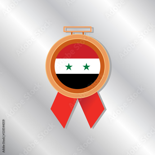 Illustration of Syria flag Template