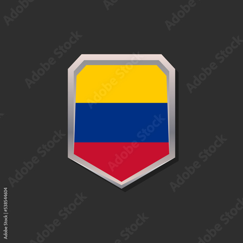 Illustration of Colombia flag Template Free Download Illustration of Colombia flag Template - GFXLoad