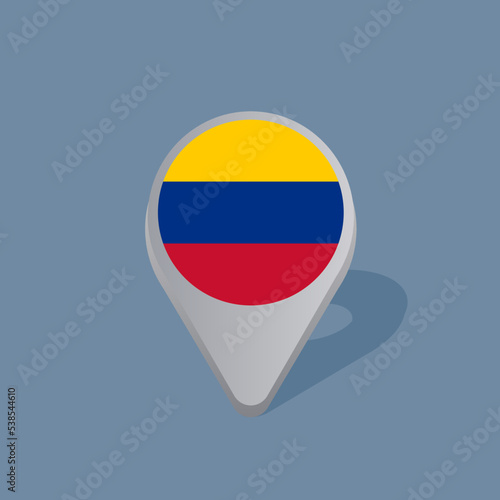 Free Download Illustration of Colombia flag Template - GFXLoad