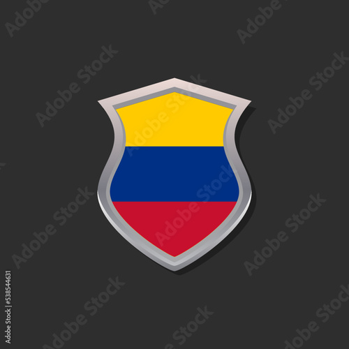 Illustration of Colombia flag Template Free Download Illustration of Colombia flag Template - GFXLoad