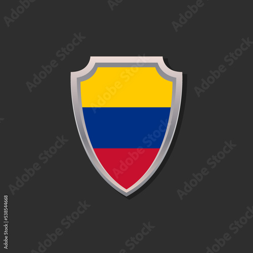 Illustration of Colombia flag Template Free Download Illustration of Colombia flag Template - GFXLoad