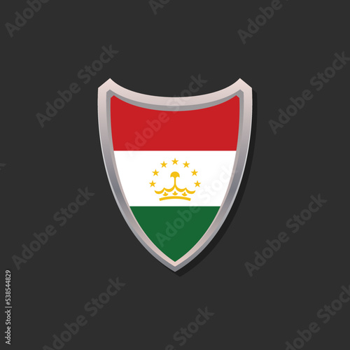 Illustration of Tajikistan flag Template Free Download Illustration of Tajikistan flag Template - GFXLoad