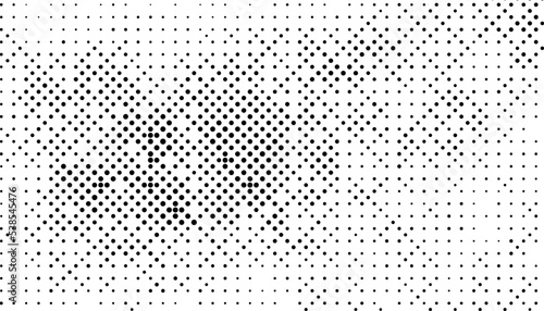 Halftone monochrome pattern with dots. Minimalism, vector. Background for posters, websites, business cards, postcards, interior design.