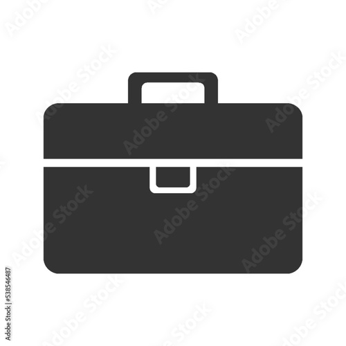 black briefcase icon photo