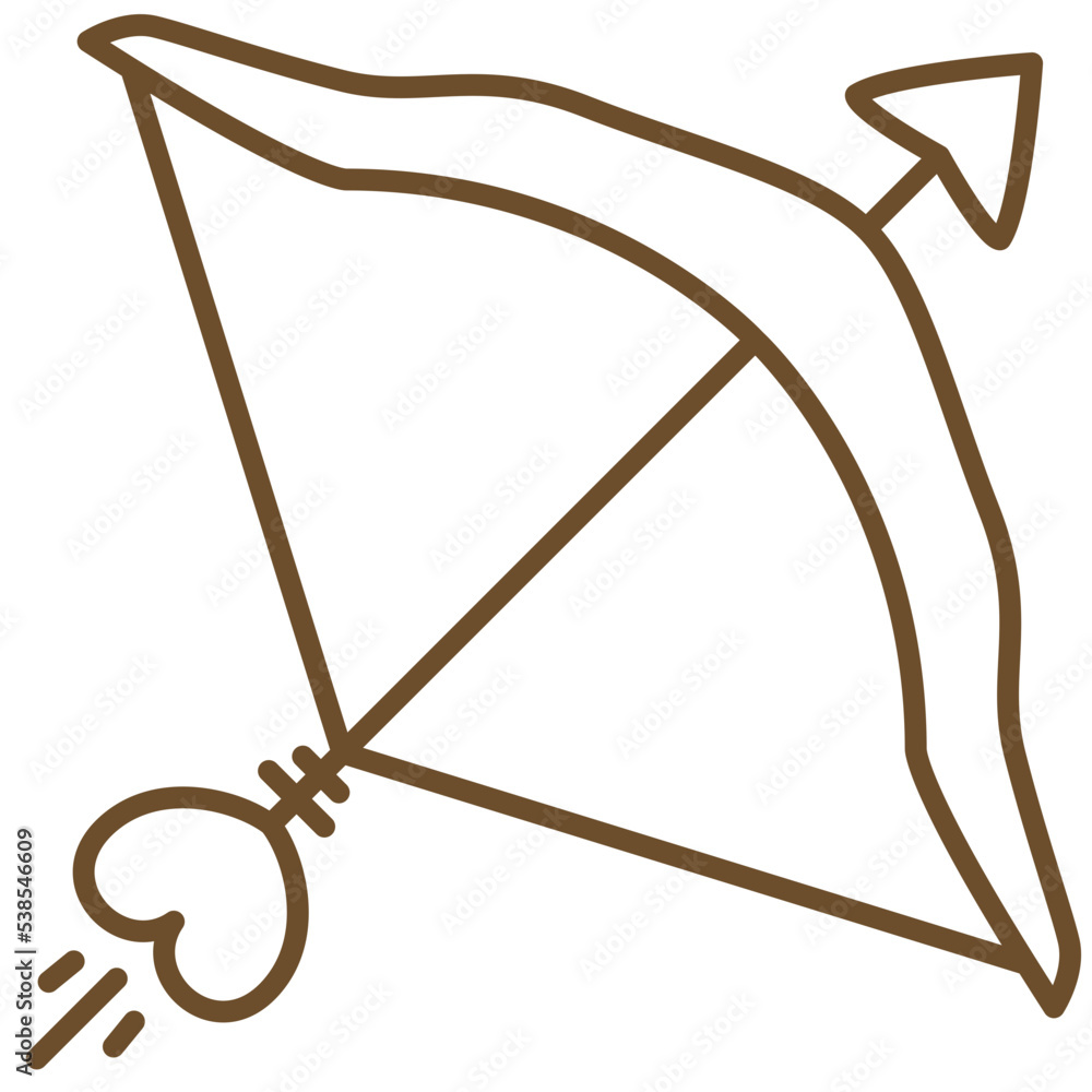 cupid bow and arrow with heart cupid bow and arrow with heart