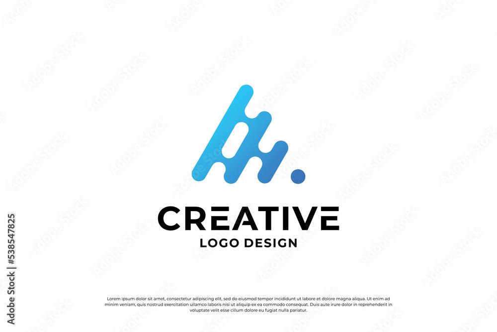 Letter A logo design template. Initial letters A. Symbol A. Creative letter A logo vector. Letter A logo design template. Initial letters A. Symbol A. Creative letter A logo vector.