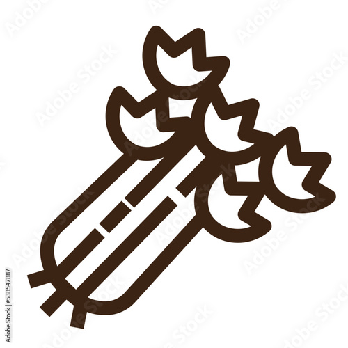 celery healthy organic vegan vegetable vegetarian icon