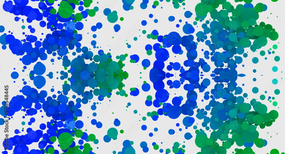 abstract blue and green background with splashes
