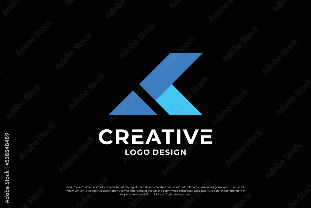 Letter K logo design. Creative Initial letter K logo. Letter K symbol, Letter K business. Letter K logo design. Creative Initial letter K logo. Letter K symbol, Letter K business.