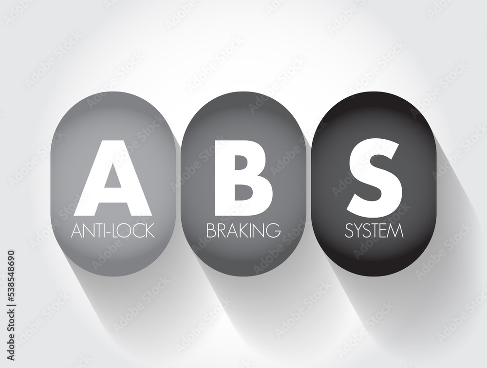 ABS Antilock Braking System is a safety antiskid braking system