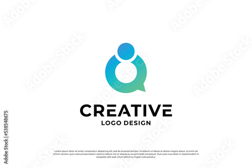 Creative letter O logo design template. Initial letters O logo vector.