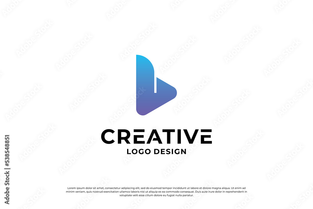 Letter B logo design template. Creative initial letters B logo symbol. Letter B logo design template. Creative initial letters B logo symbol.