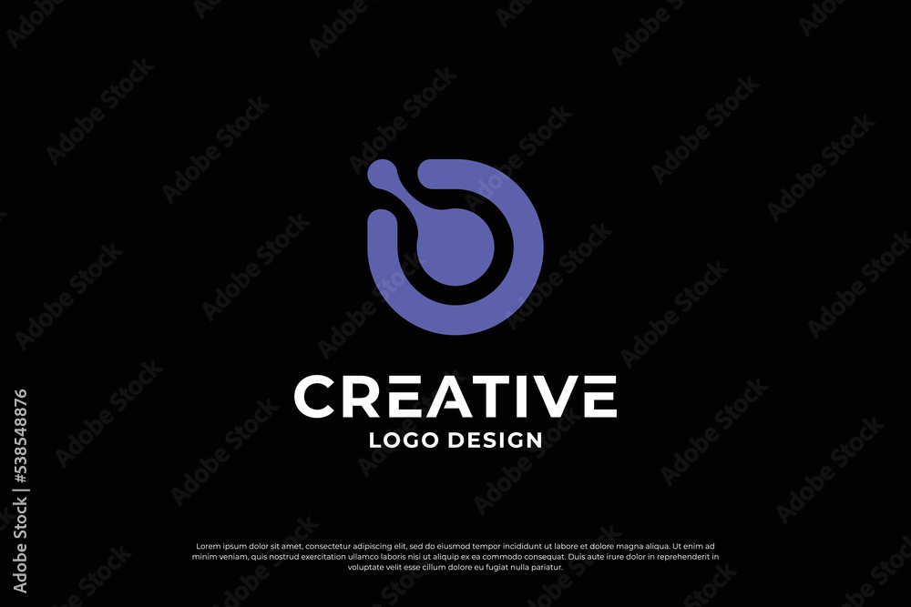 Fototapeta premium Letter B logo design template. Creative initial letters B logo symbol.