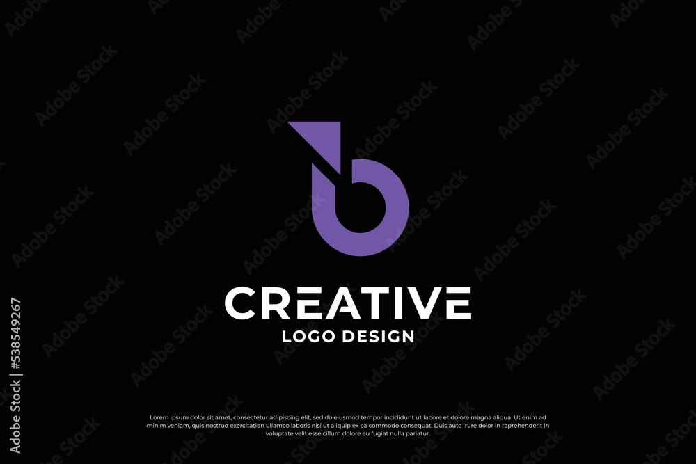 Letter B logo design template. Creative initial letters B logo symbol. Letter B logo design template. Creative initial letters B logo symbol.