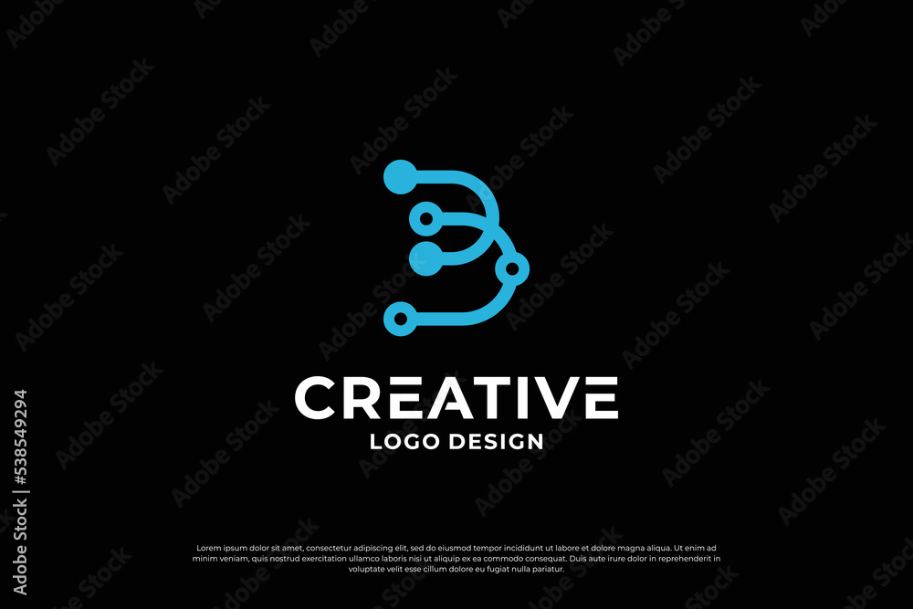 Letter B logo design template. Creative initial letters B logo symbol. Letter B logo design template. Creative initial letters B logo symbol.