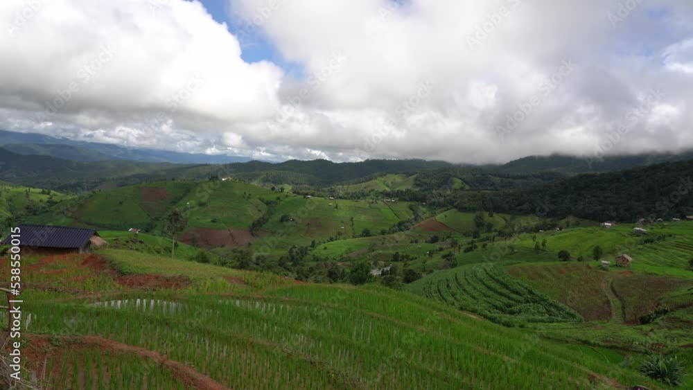 Mountain farming Ban Pa Bong Piang Rice Terrace, Chiang Mai, Thailand. Mountain farming Ban Pa Bong Piang Rice Terrace, Chiang Mai, Thailand.