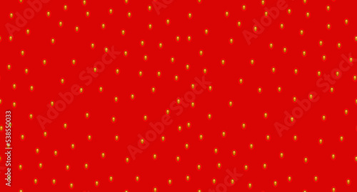 Fruit strawberry pattern with seeds. Seamless strawberry pattern. Vector seamless strawberry texture. Red pattern with berry and seeds. Close up of strawberry. Vector illustration