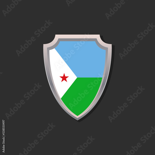Free Download Illustration of Djibouti flag Template - GFXLoad