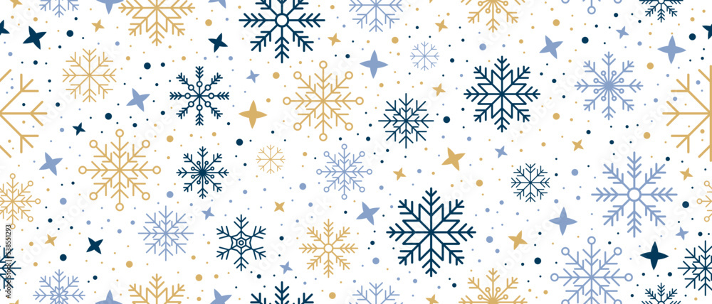 custom made wallpaper toronto digitalAbstract snowflake seamless border. Snowflakes seamless pattern. Snowfall repeat backdrop. Winter holidays theme. Seamless background with snowflakes. Vector illustration