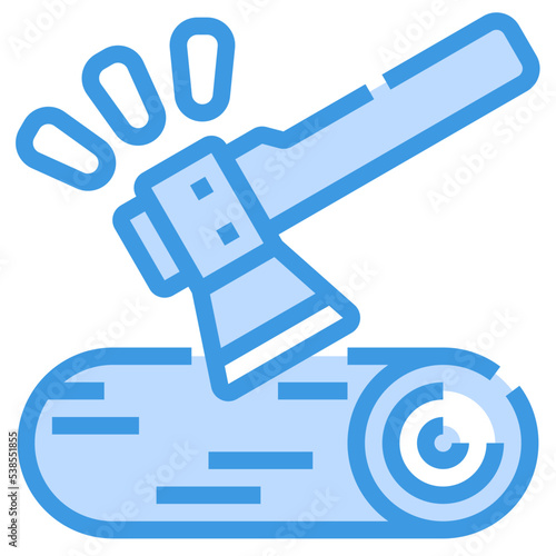 deforestation outline icon