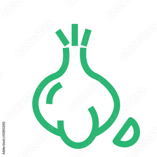 garlic clove healthy nature vegetable icon