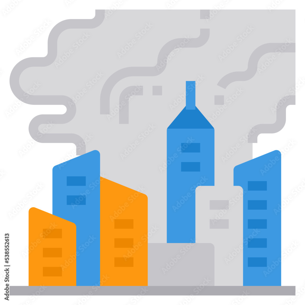 Fototapeta premium city flat icon