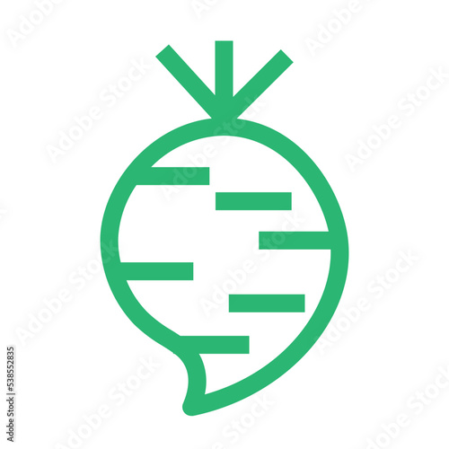 cooking food organic radish vegetable icon