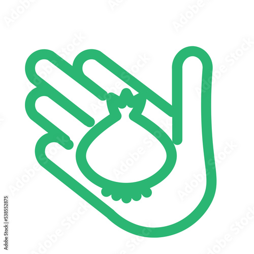 cooking hand onion vegetable vegetarian vitamins icon