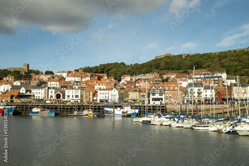 The marina in the seaside town of Scarborough, North Yorkshire on a bright and sunny day © yackers1