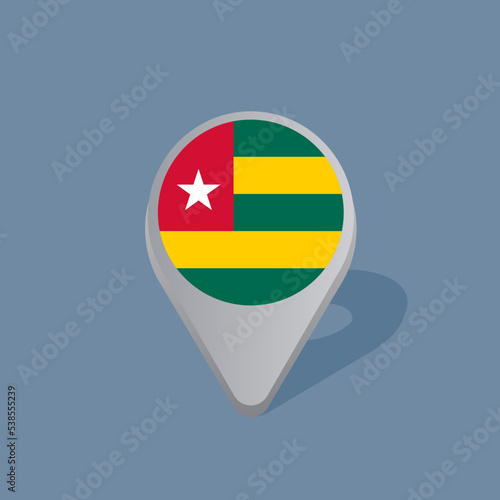 Illustration of Togo flag Template Free Download Illustration of Togo flag Template - GFXLoad