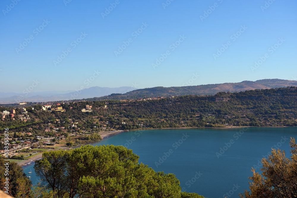 lake Albano castel Gandolfo Lazio Italy