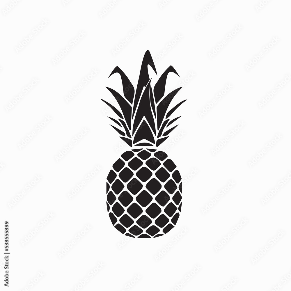 pineapple isolated on white background pineapple isolated on white background