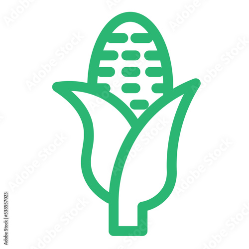 corn food vegetable cooking healty icon