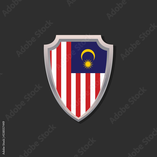 Illustration of Malaysia flag Template