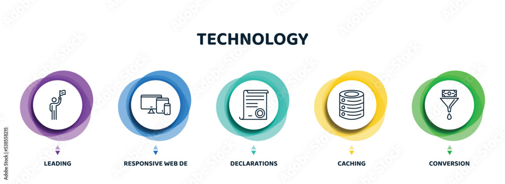 editable thin line icons with infographic template. infographic for ...