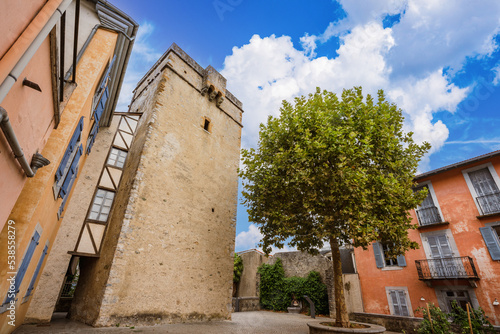 Tour de Garnavie, medieval tower built in the 14th century in the Lourdes Old Town France