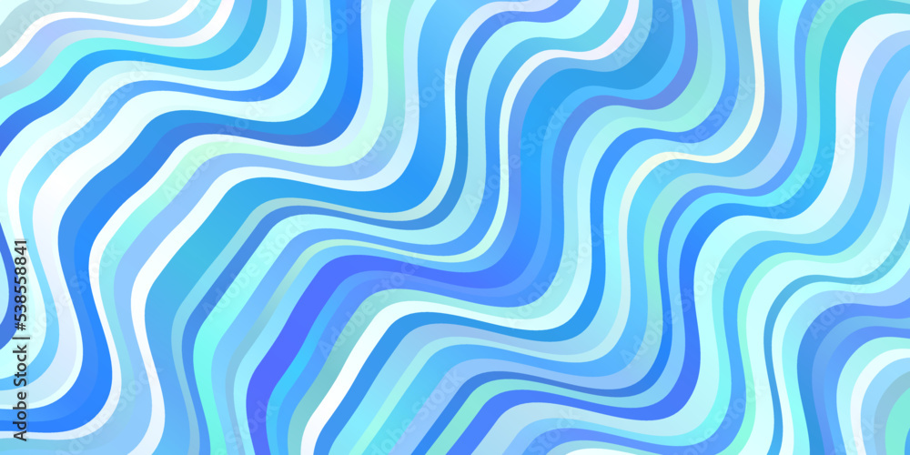 Light BLUE vector backdrop with bent lines. Light BLUE vector backdrop with bent lines.
