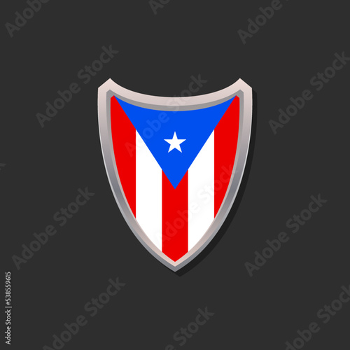 Free Download Illustration of Puerto Rico flag Template - GFXLoad