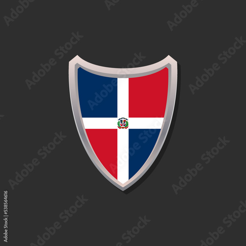 Illustration of Dominican Republic flag Template Free Download Illustration of Dominican Republic flag Template - GFXLoad