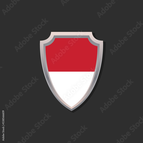 Illustration of Indonesia flag Template Free Download Illustration of Indonesia flag Template - GFXLoad