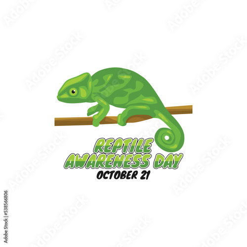 vector graphic of reptile awareness day good for reptile awareness day celebration. flat design. flyer design.flat illustration.