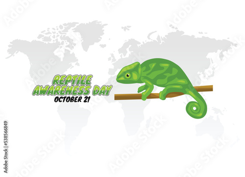vector graphic of reptile awareness day good for reptile awareness day celebration. flat design. flyer design.flat illustration.