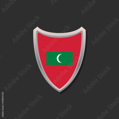 Free Download Illustration of Maldives flag Template - GFXLoad