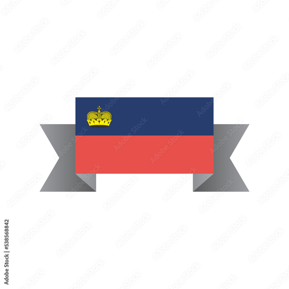 Illustration of Liechtenstein flag Template Illustration of Liechtenstein flag Template