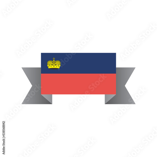 Illustration of Liechtenstein flag Template