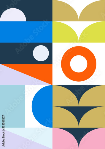 Retro Abstract Shapes and Posters. Easy to make great branding design, websites, packaging and print design or use it for your social media activity with set of abstract retro inspired shapes.