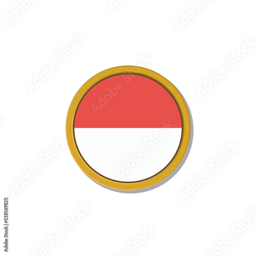 Free Download Illustration of Monaco flag Template - GFXLoad