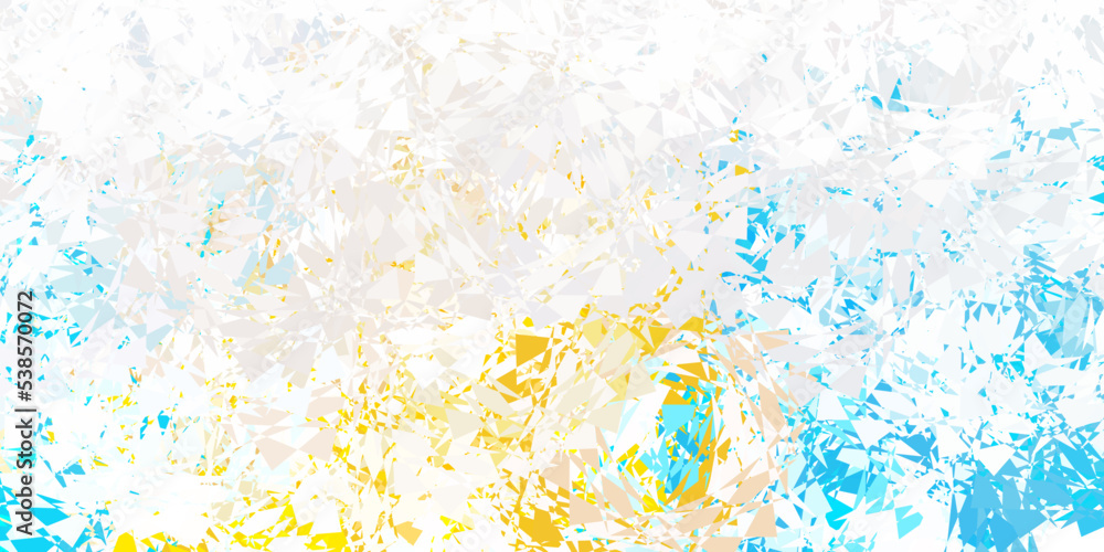 Light blue, yellow vector texture with random triangles. Light blue, yellow vector texture with random triangles.